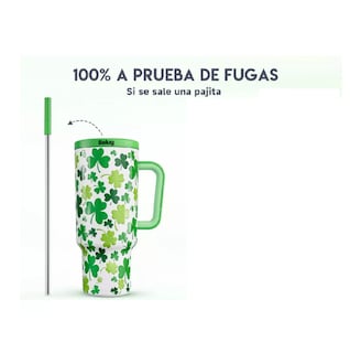 Foto 3 | Vaso Térmico Acero Inoxidable Calor/frío Dos Picos 40oz Verde Belug