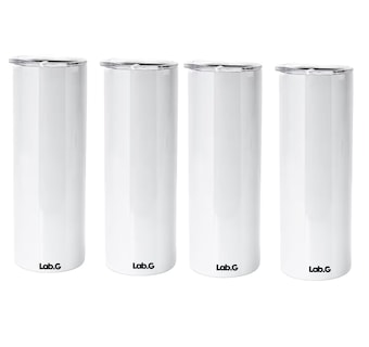 Foto 1 | Vaso Termo Sublimación Lab.g Sublimar Acero 20oz 4 Pzs Blanco