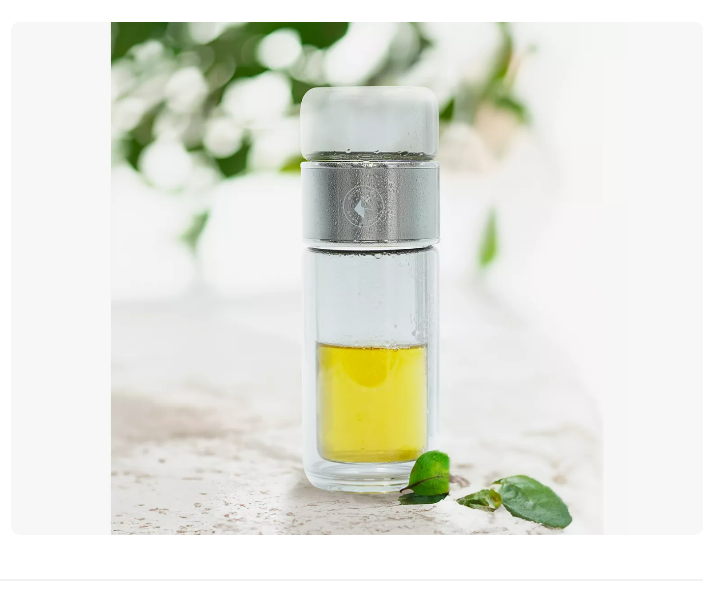 Foto 4 pulgar | Termo Infusor De Té De Vidrio Botella Doble Pared Portátil Plateado Xtellar