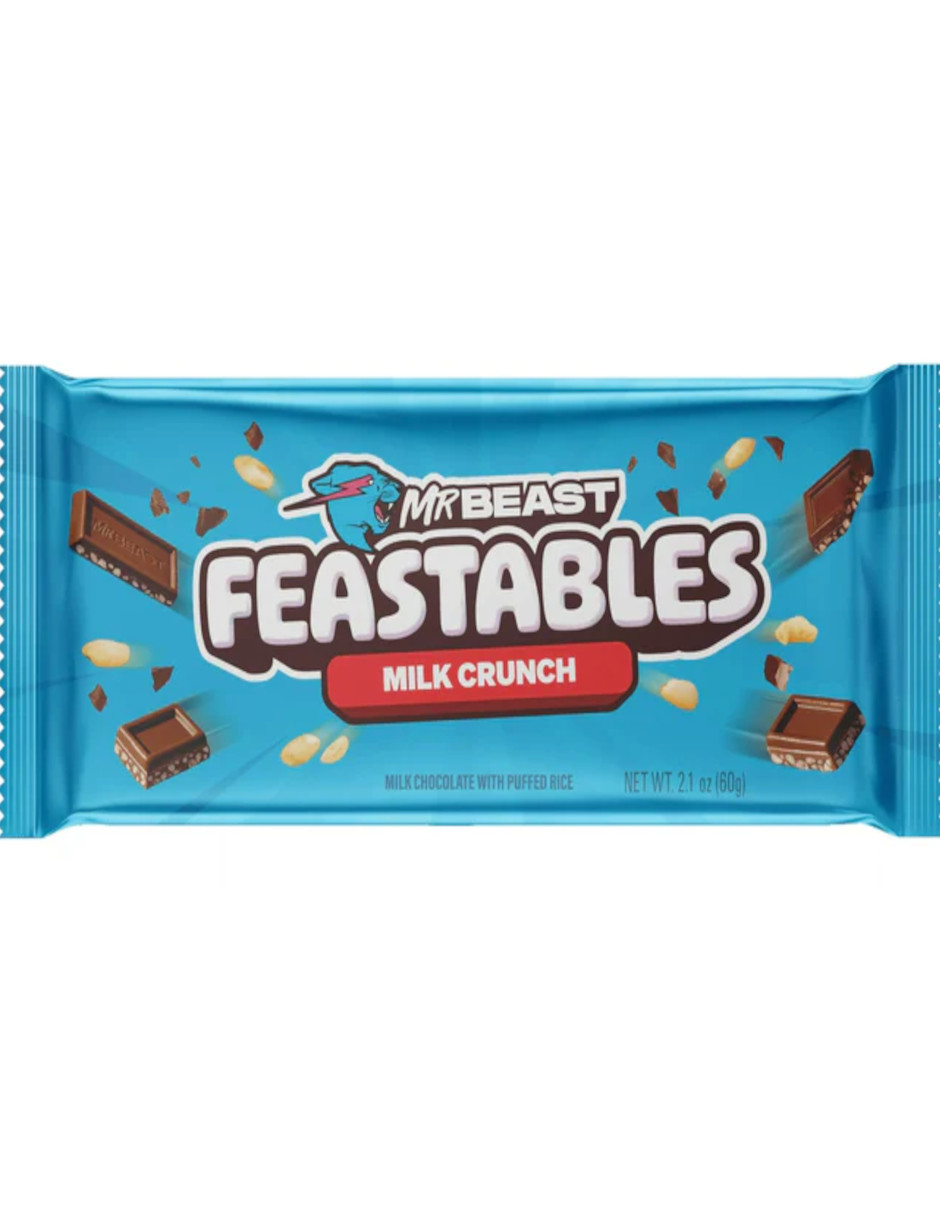Foto 4 pulgar | Termo Güish + Mr Beast Feastables Barra De Chocolate Crunch Sabor60g
