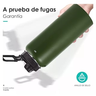 Foto 2 | Botella Deportiva Acero Inoxidable 1200ml Eo Safe Imports Esi-16548-1 Verde