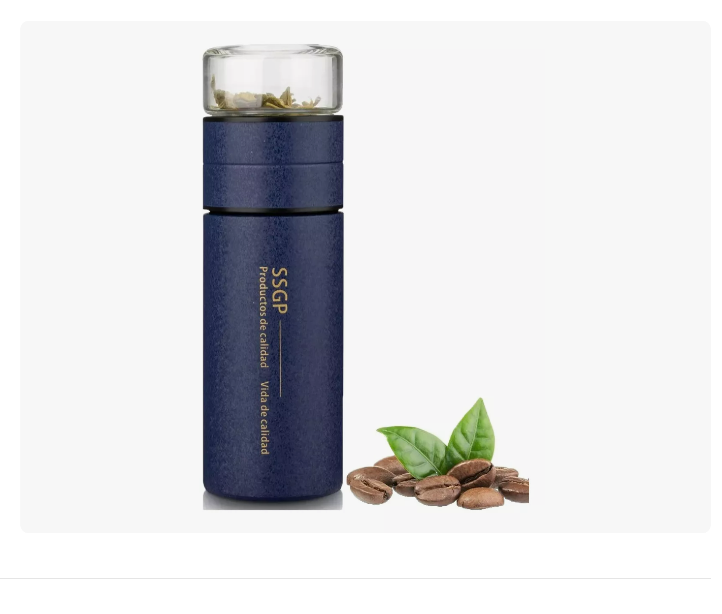 Botella De Vidrio Termo Inox Infusor De Té Portátil Xtellar