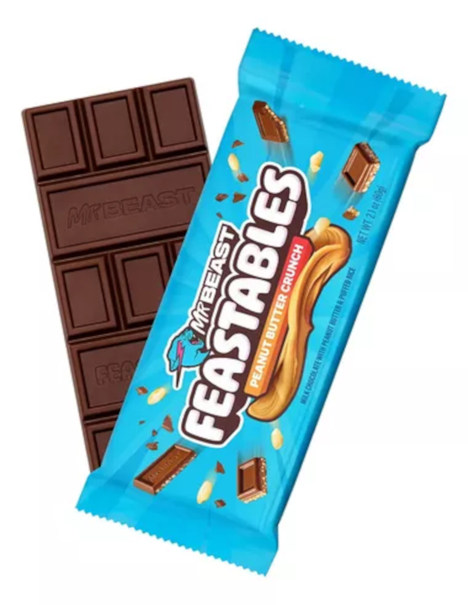 Foto 3 pulgar | Termo Güish  + Mr Beast Chocolate Feastables Sabor Peanut Butter Crunch