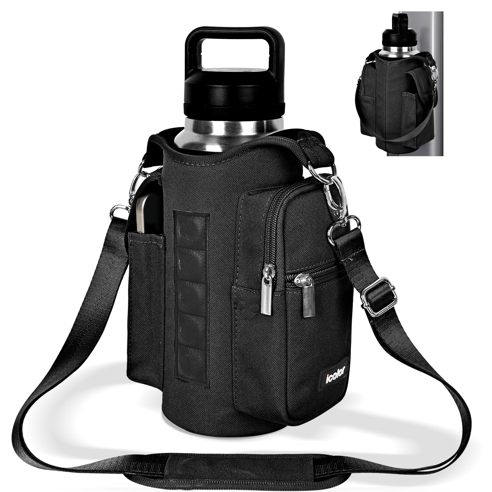 Foto 2 pulgar | Soporte Magnético Para Bolsa De Gimnasio Y Botella De Agua, Color Negro, Nailon - Venta Internacional.