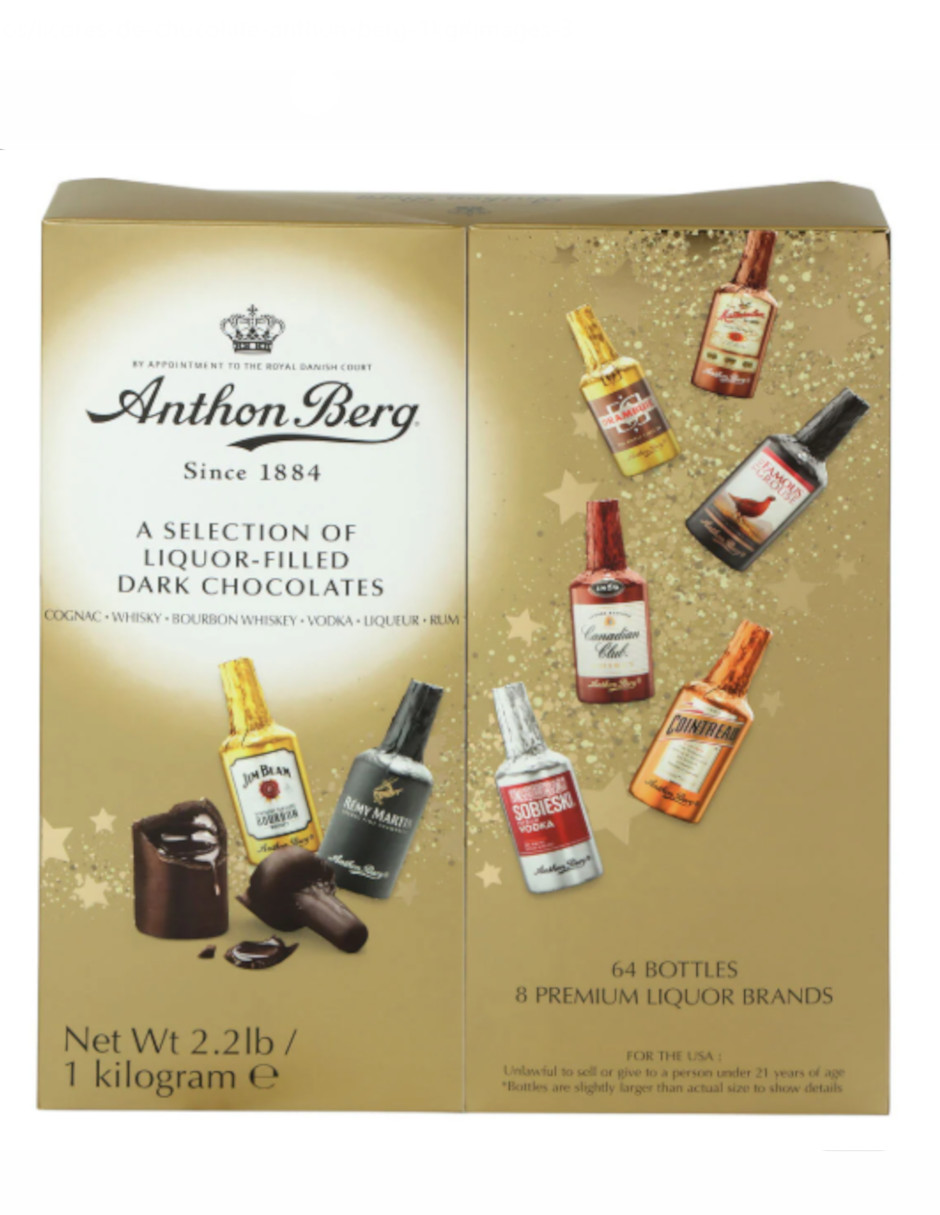Foto 2 | Termo Güish + Chocolates Amargos Rellenos De Licor Anthon Berg 64 Piezas