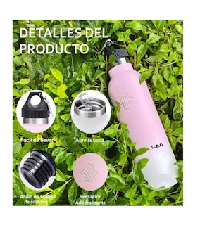 Foto 2 | Vaso Botella Termico Acero Inoxidable 700 Ml Rosa