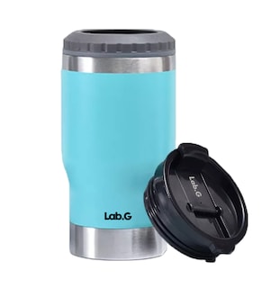 Foto 2 | Vaso Térmico 14oz Portalatas De Cerveza De Acero Inoxidable Azul Claro