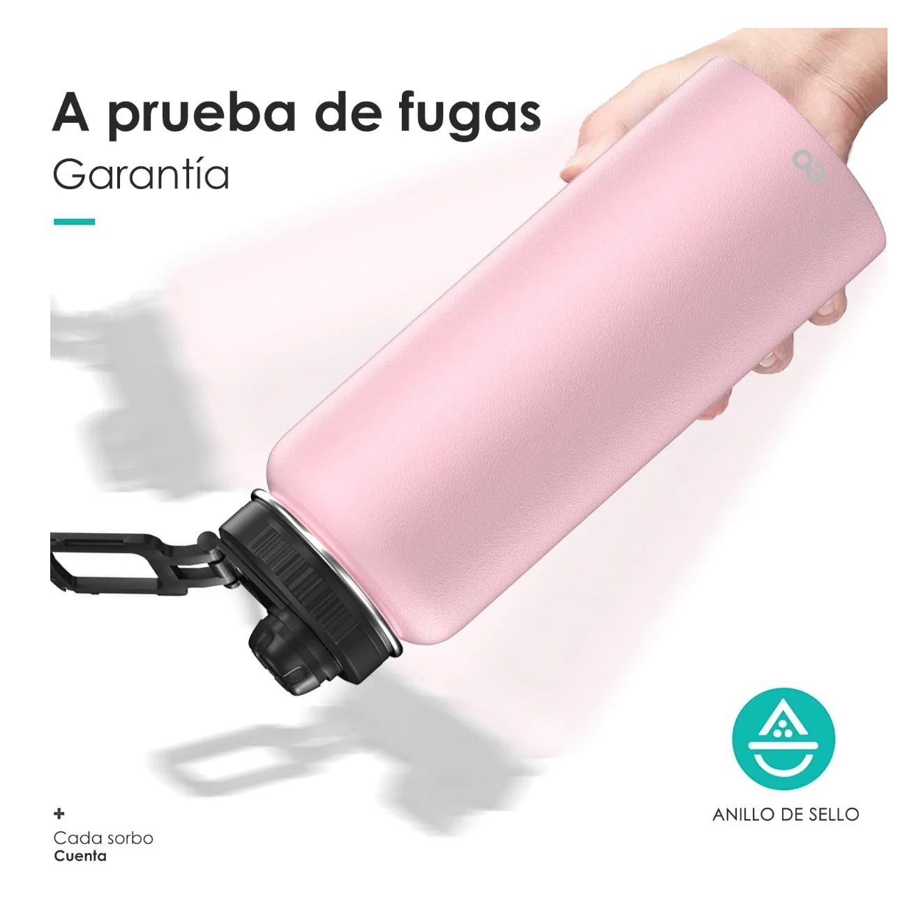 Foto 3 pulgar | Botella De Agua Fría/caliente De Acero Inoxidable De 1.2 L Eo Safe Imports Esi-3267-1 Rosa