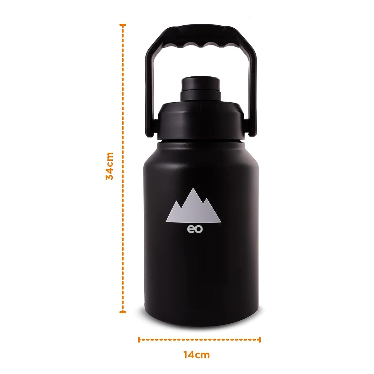 Foto 3 pulgar | Termo Acero Inoxidable Doble Pared Extra Grande 1.9 L Eo Safe Imports Esi-8708-1 Negro