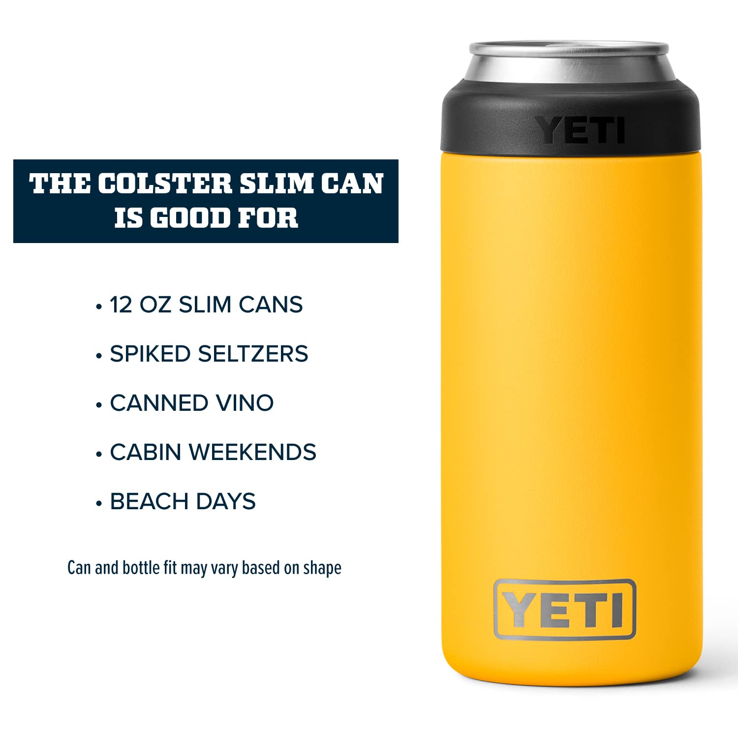 Foto 5 pulgar | Aislante Para Latas Yeti Rambler Colster Slim (355 Ml), Color Amarillo Alpino - Venta Internacional.