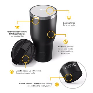 Foto 4 | Vaso Rtic Essential Acero Inoxidable 1,18 Litros Aislamiento al Vacío - Venta Internacional
