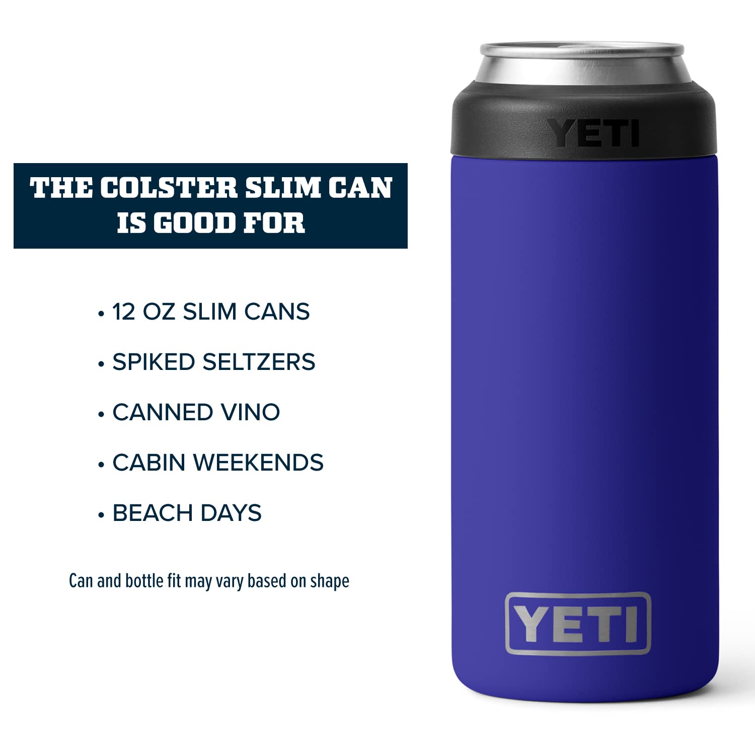 Foto 5 pulgar | Aislante Para Latas Yeti Rambler Colster Slim, 355 Ml, Azul Marino - Venta Internacional.