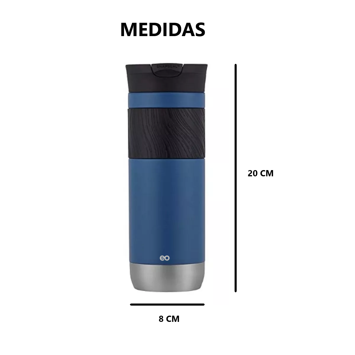 Foto 3 | Termo Tapa Abrefácil, Acero Inoxidable, 710ml Eo Safe Imports Esi-11364-1 Azul