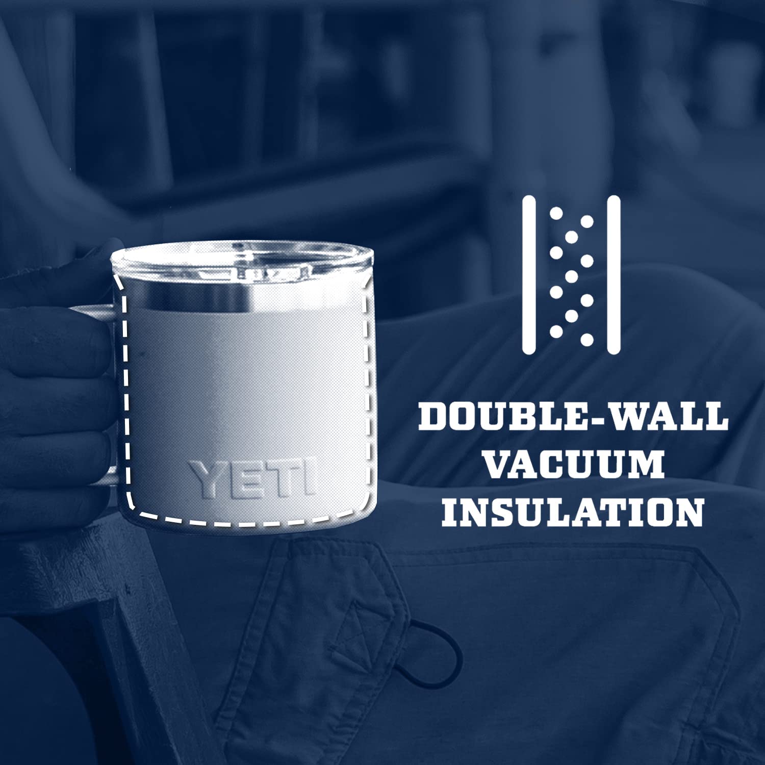 Foto 6 | Taza Yeti Rambler De Acero Inoxidable Con Aislamiento Al Vacío, 400 Ml, Color Negro - Venta Internacional.