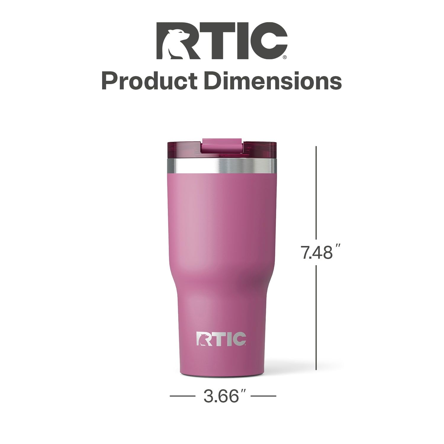 Foto 6 pulgar | Vaso Rtic Essential Aislamiento Acero Inoxidable 500 Ml Orquídea - Venta Internacional