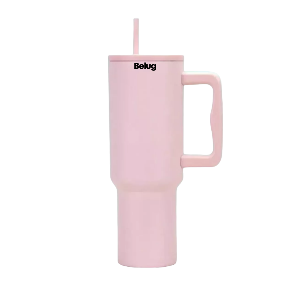 Foto 2 pulgar | Vaso Térmico Portátil De Acero Inoxidable 40oz Con Calor/frío, Belug Rosa Claro
