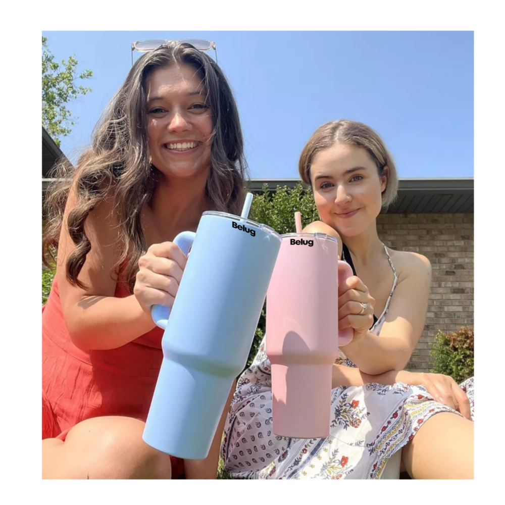 Foto 5 pulgar | Vaso Térmico Portátil De Acero Inoxidable 40oz Con Calor/frío, Belug Rosa Claro