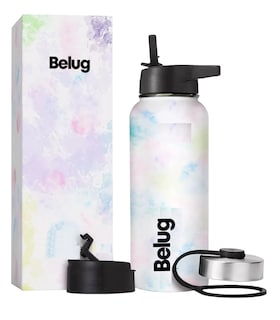 Foto 1 | Termo De Acero Inoxidable Botella Frio Caliente Café Té 32oz,belug Blanco Mármol