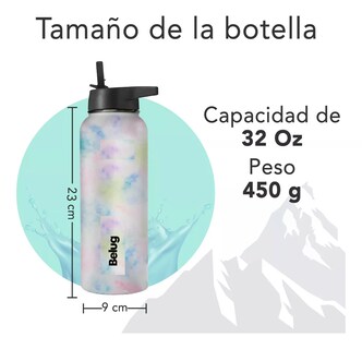 Foto 4 | Termo De Acero Inoxidable Botella Frio Caliente Café Té 32oz,belug Blanco Mármol