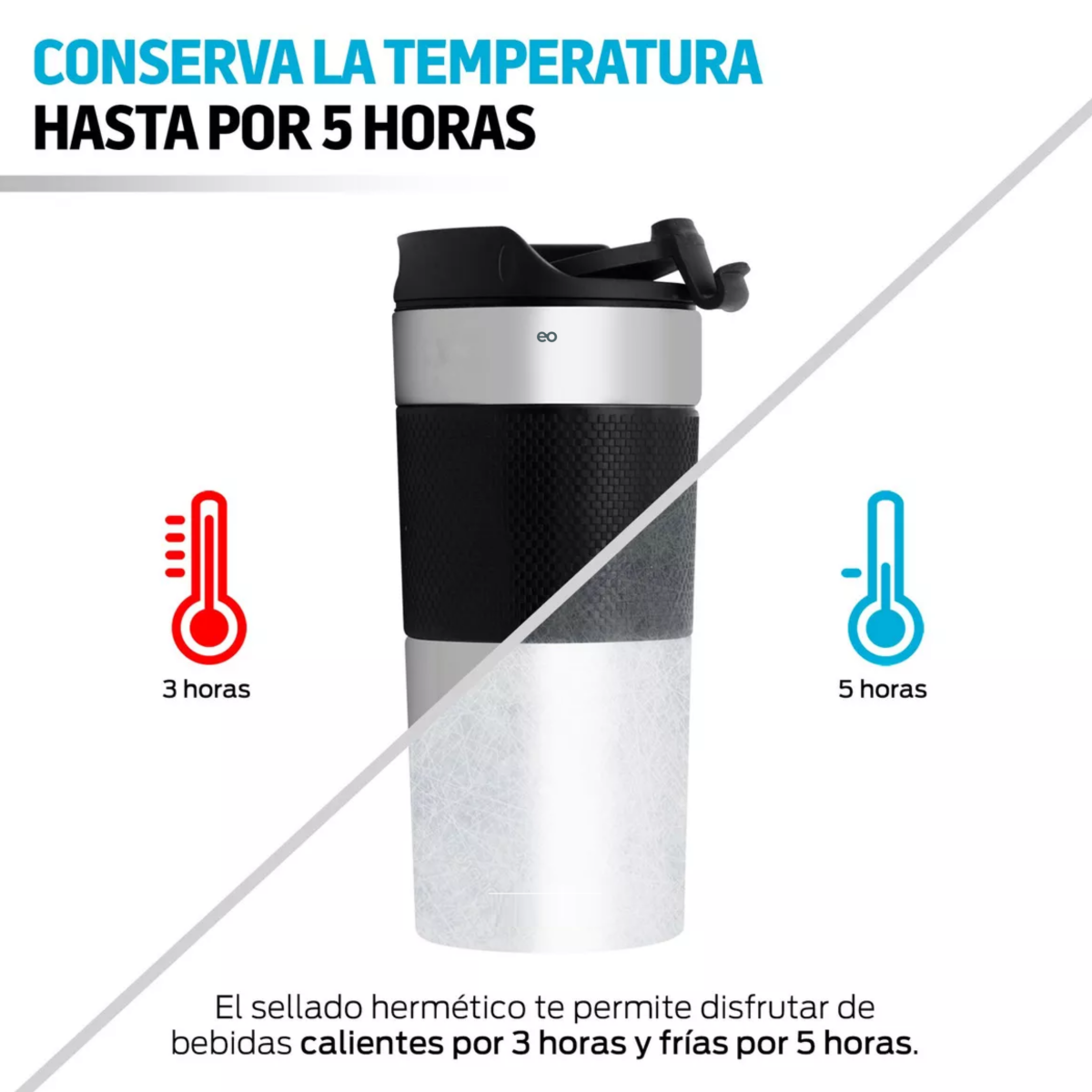 Foto 4 pulgar | Termo Para Café Con Prensa Francesa Integrada (350 M) Eo Safe Imports Esi-12687-1 Multicolor