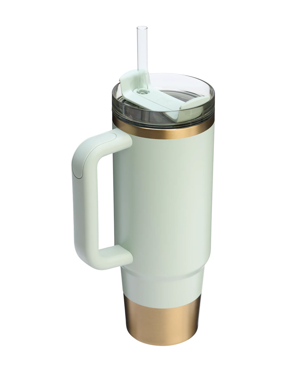 Foto 3 pulgar | Vaso Stanley Quencher H2.0 887 Ml Edición Limitada Gilded Celadon