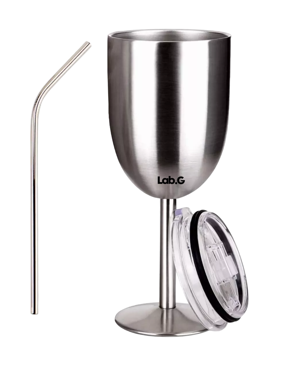 Foto 2 pulgar | Copa De Vino Termo De Acero Inoxidable Tipo 12 Oz Plata