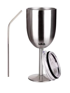 Foto 1 | Copa De Vino Termo De Acero Inoxidable Tipo 12 Oz Plata