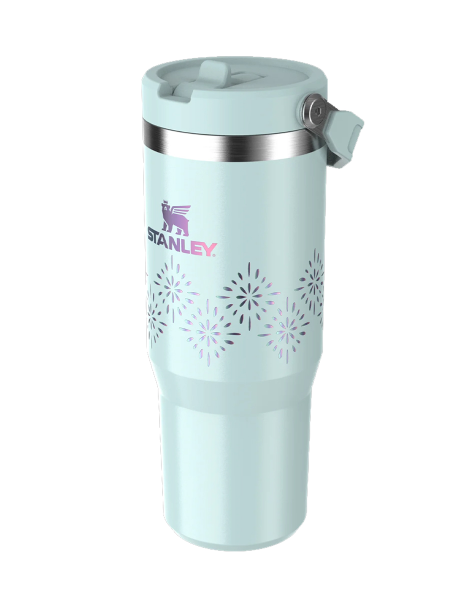 Foto 3 pulgar | Termo Iceflow Flip Straw 30oz Seaglass Gloss Stanley Celeste