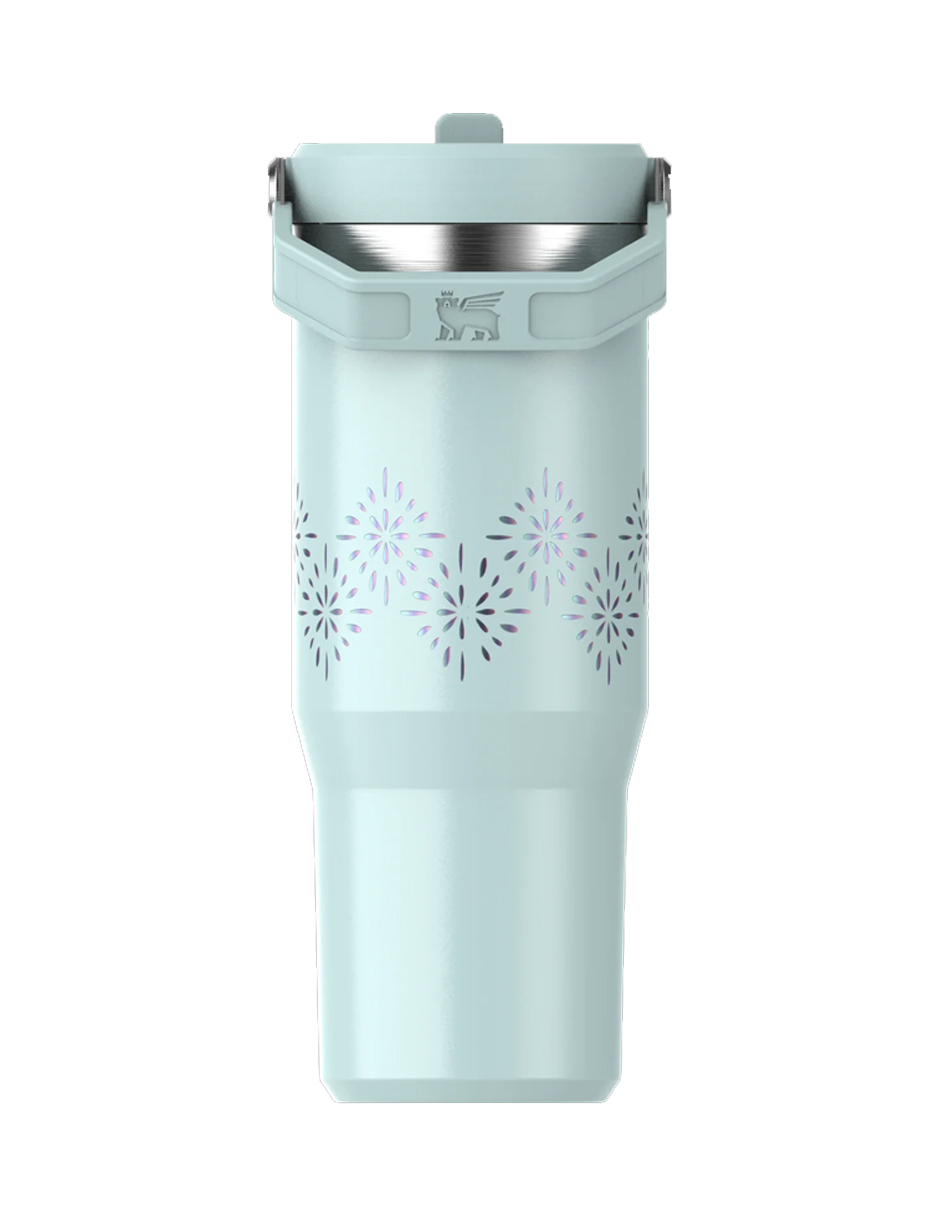 Foto 4 pulgar | Termo Iceflow Flip Straw 30oz Seaglass Gloss Stanley Celeste