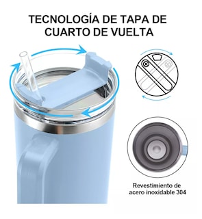 Foto 3 | Vaso Térmico De 40oz Acero Inoxidable Azul