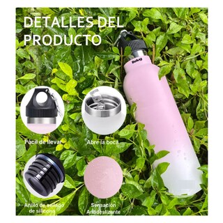 Foto 2 | Vasos Termico Belug Acero Inoxidable Taza Termo Botellas Para Agua Rosa 700 Ml