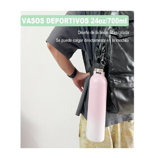 Foto 4 | Vasos Termico Belug Acero Inoxidable Taza Termo Botellas Para Agua Rosa 700 Ml