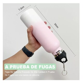 Foto 5 | Vasos Termico Belug Acero Inoxidable Taza Termo Botellas Para Agua Rosa 700 Ml