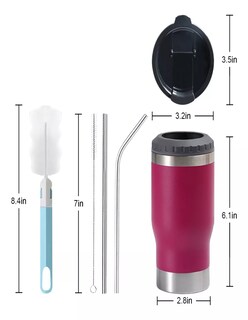 Foto 4 | Portalatas De Cerveza Vaso Térmico + Termo Güish Gratis