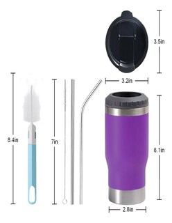 Foto 4 | Portalatas De Cerveza Vaso Térmico + Termo Güish Gratis