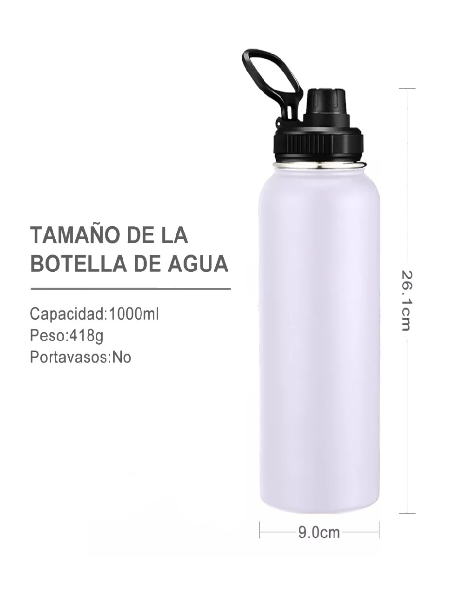 Foto 4 pulgar | Termo Vaso Acero Inoxidable Blanco  + Termo Güish Gratis