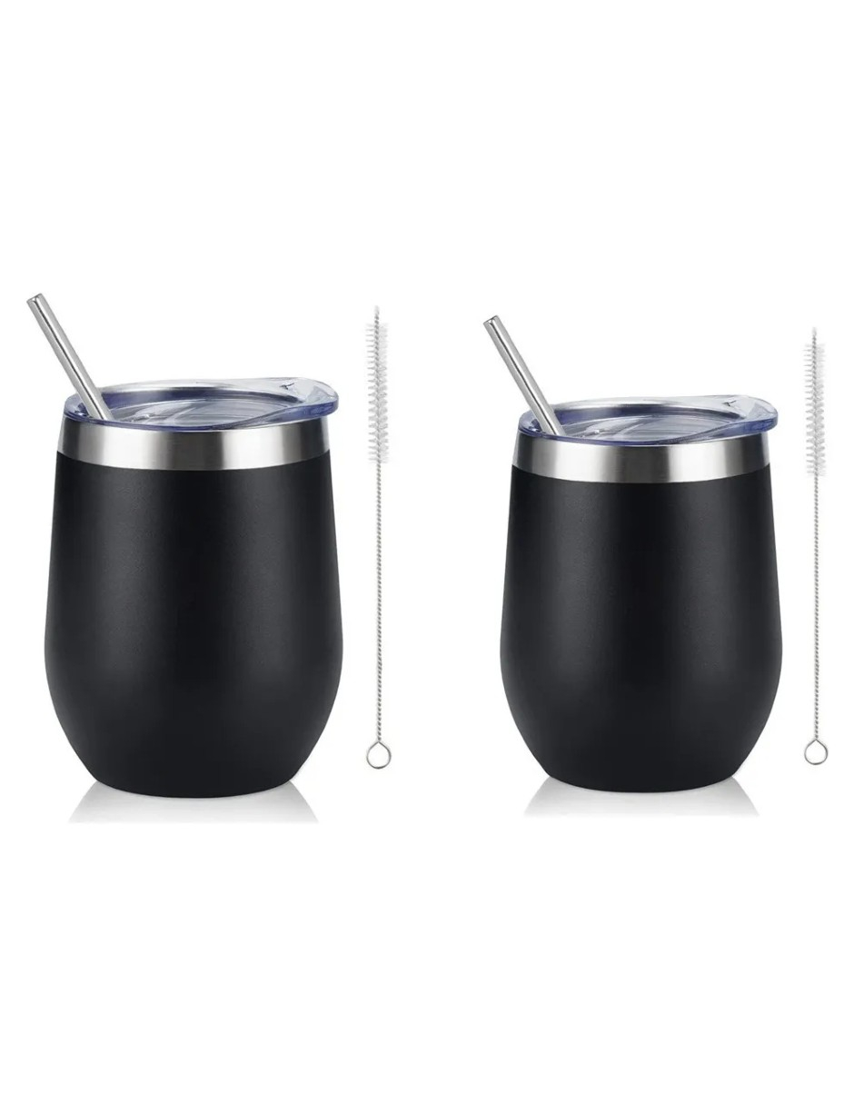 Foto 3 pulgar | Vaso Térmo De Acero Inoxidable Negro + Termo Güish Grats