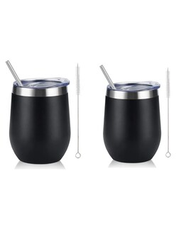 Foto 2 | Vaso Térmo De Acero Inoxidable Negro + Termo Güish Grats