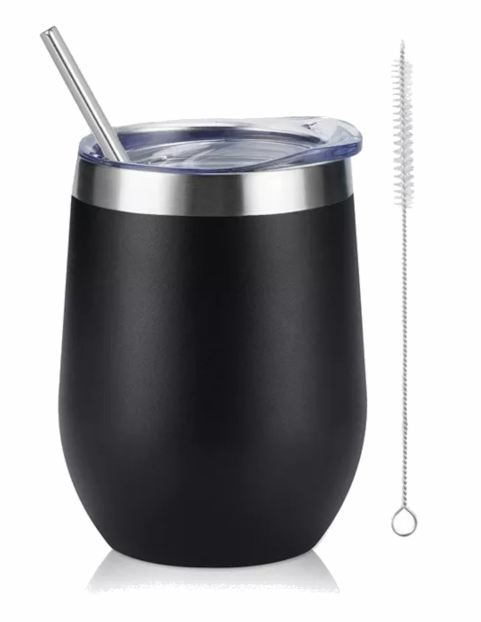 Foto 4 pulgar | Vaso Térmo De Acero Inoxidable Negro + Termo Güish Grats