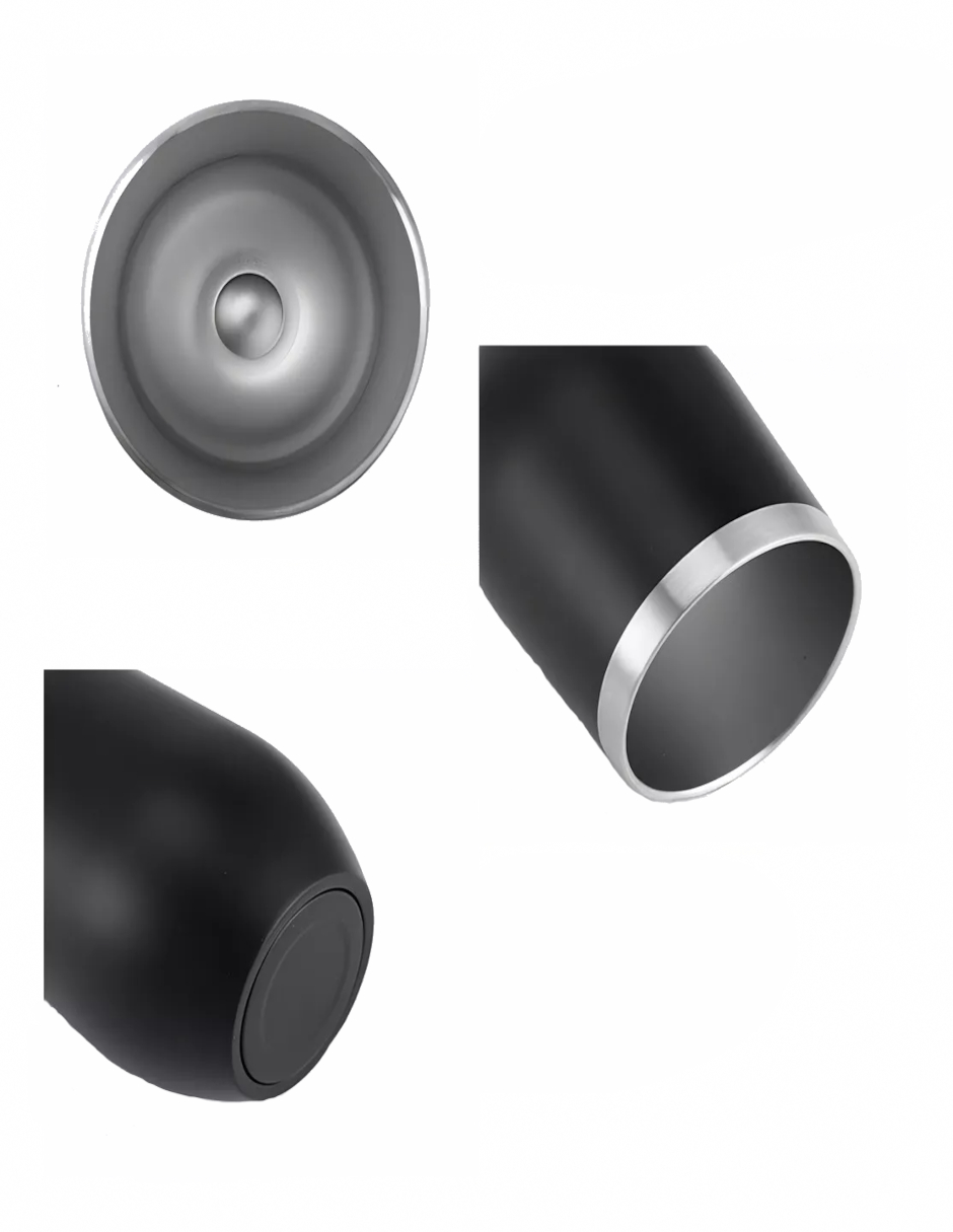 Foto 6 | Vaso Térmo De Acero Inoxidable Negro + Termo Güish Grats