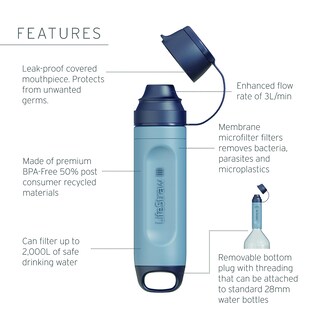 Foto 2 | Filtro De Agua Lifestraw Peak Series Solo Limeade Color - Venta Internacional.