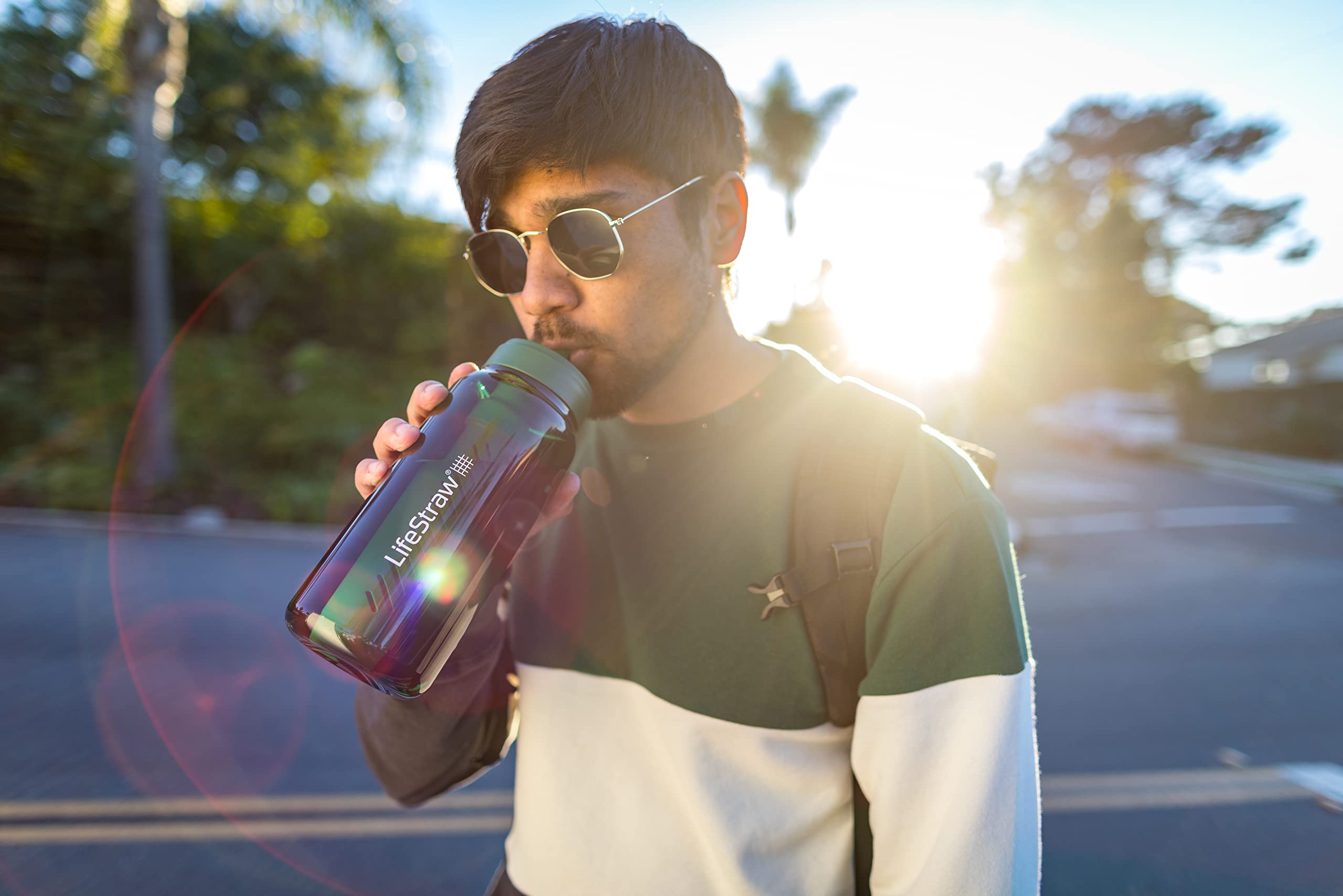 Foto 4 pulgar | Botella Con Filtro De Agua Lifestraw Go Series 1l Terrace Green - Venta Internacional.
