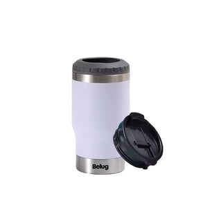 Foto 1 | Portalatas De Cerveza De Acero Inoxidable Vaso Térmico Belug 14oz Blanco