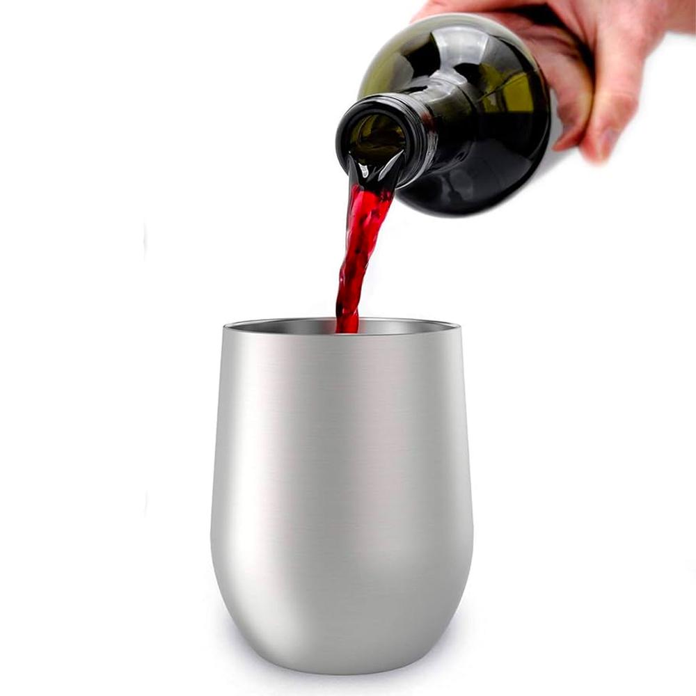 Foto 4 pulgar | Termo Acero Inoxidable 12 Oz Plateado Liso