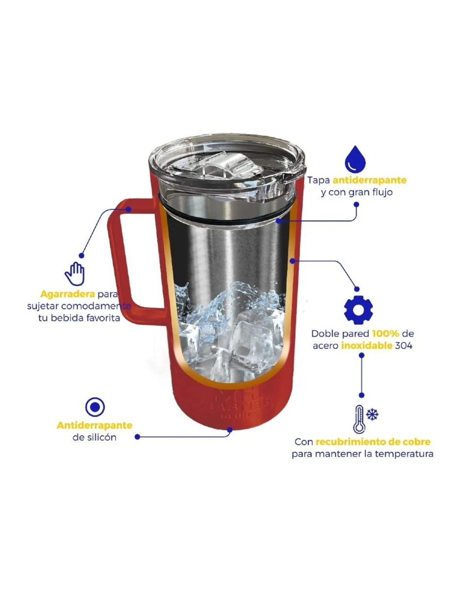 Foto 4 pulgar | Porta Caguama Master Holder Portacaguamon+termo De Agua De Regalo Güish