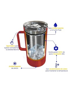 Foto 3 | Porta Caguama Master Holder Portacaguamon+termo De Agua De Regalo Güish
