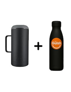 Foto 1 | Porta Caguama Master Holder Portacaguamon Negro+termo De Agua De Regalo Güish