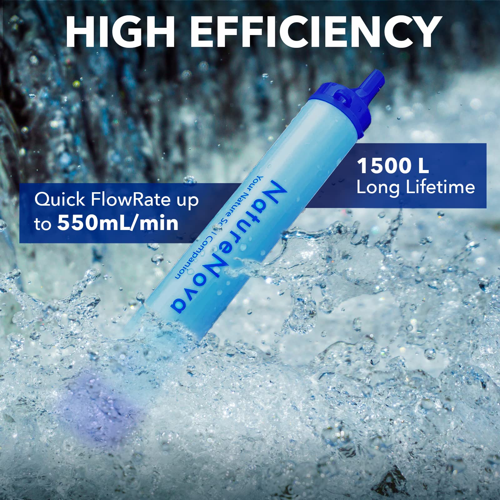 Foto 4 | Filtro De Agua Straw Naturenova Outdoor Portable (paquete De 2) - Venta Internacional.