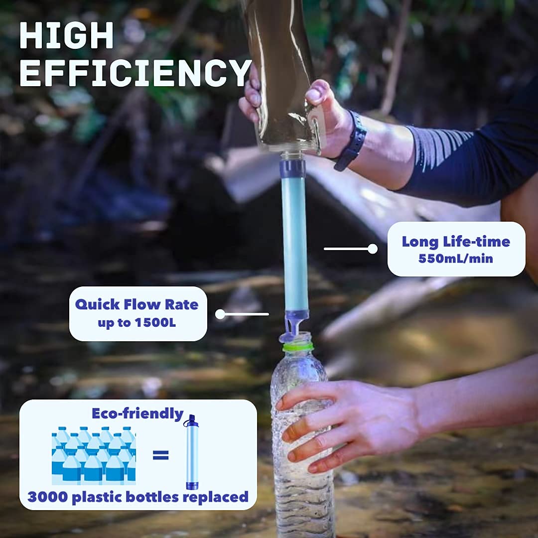 Foto 5 pulgar | Filtro De Agua Straw Naturenova Personal Outdoor (paquete De 4) - Venta Internacional.