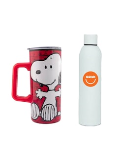 Foto 1 | Termo Doble Pared Snoopy Peanuts + Gratis Termo Güish De Regalo